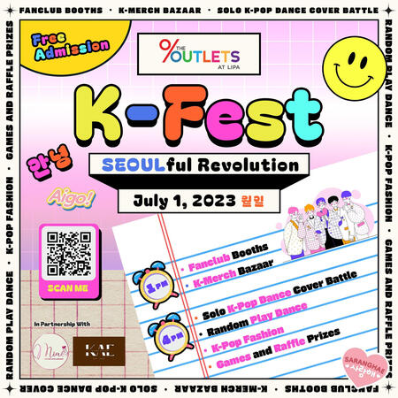 K-Fest Seoulful Revolution @ The Outlets At Lipa